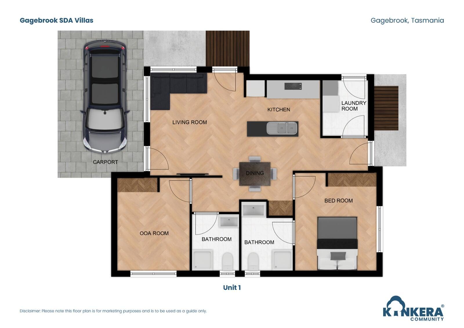 Gagebrook Robust SDA Villas front view