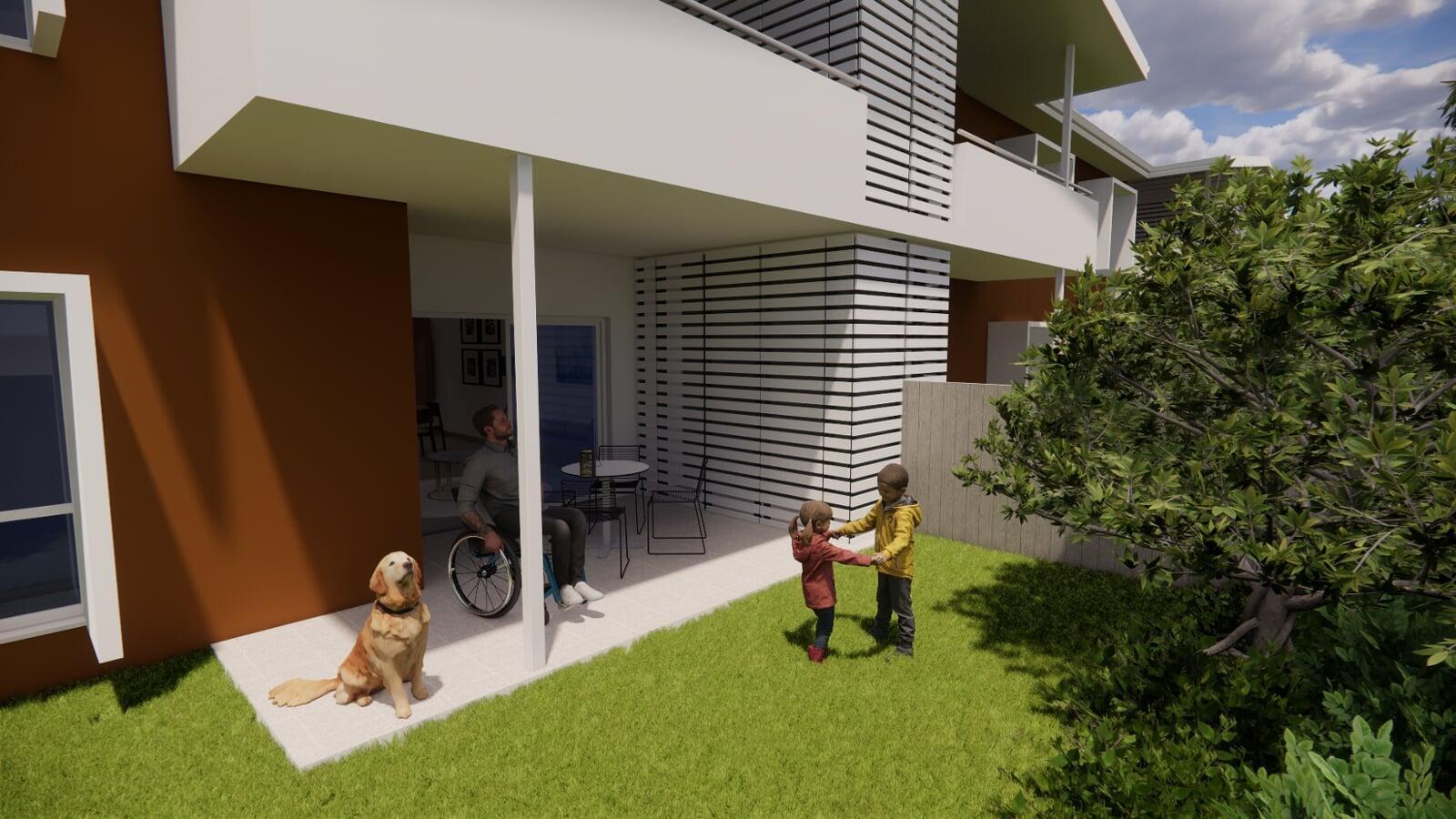 Tenant Street, Port Lincoln Residence with Each residence comes with its enclosed area, featuring sturdy fencing to provide security and seclusion