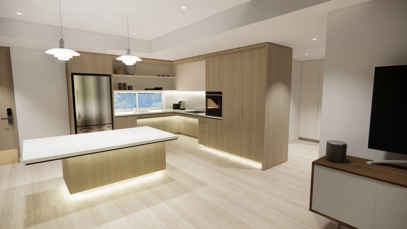 Tenant Street, Port Lincoln Residence kitchen with living space
